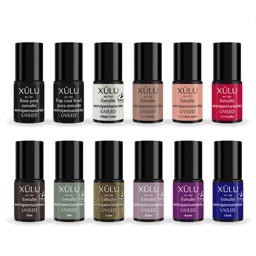 KIT Esmaltes Semipermanentes Gel Xulú x12 - 0