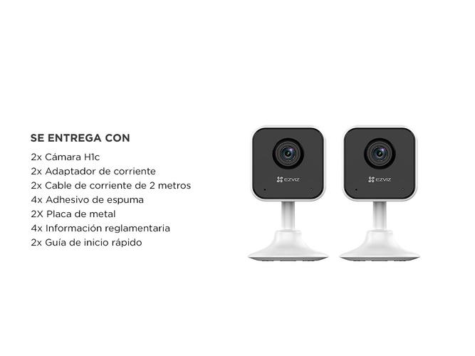 Kit Cámara de Seguridad IP Ezviz Wi-Fi Para Hogar Inteligente CS-H1c-R101-1G2WR x 2 unidades - 5