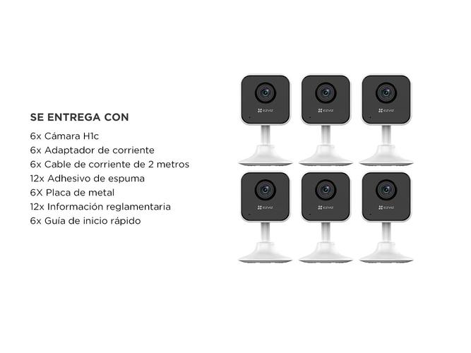 Kit Cámara de Seguridad IP Ezviz Wi-Fi Para Hogar Inteligente CS-H1c-R101-1G2WR x 6 unidades - 5