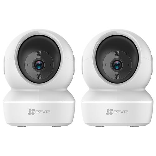 Kit Cámara De Seguridad IP Ezviz WiFi Paneo e Inclinación Inteligente 360 C6N Visión Audio x 2 unidades  - 0