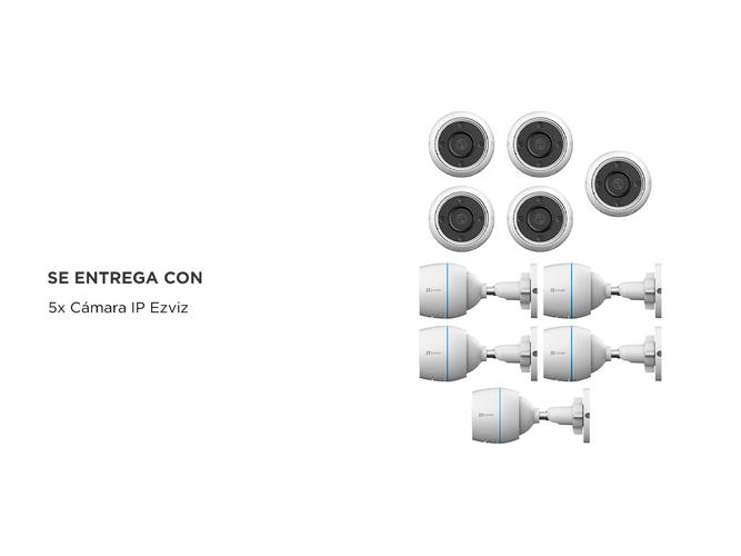 Kit Cámara De Seguridad IP Ezviz WiFi 2mp FHD H3C Visión Audio x 5 unidades - 5