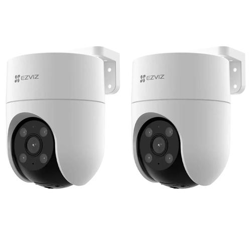 Kit Cámara de Seguridad IP Ezviz WiFi 2 mp FHD H8C Domo Color Vista 360 x 2 unidades - 0