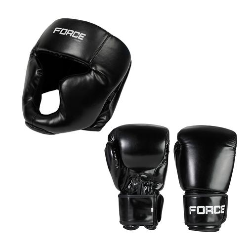 Kit Guantes Boxeo 14 Oz XL y Protector Cabezal Boxeo Force by Gadnic - 0