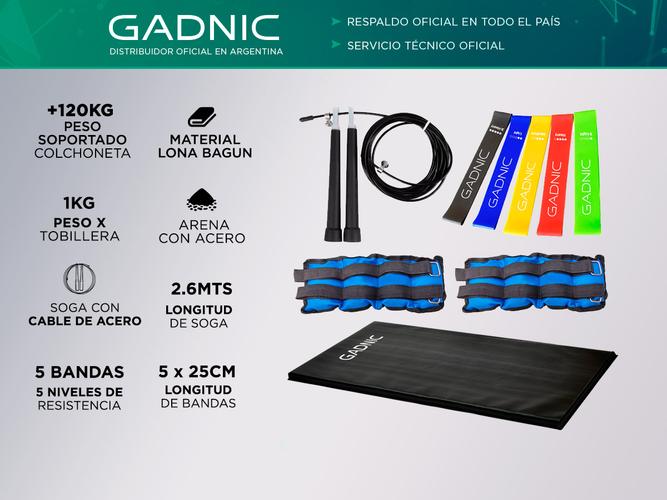 Kit Colchoneta Gadnic Fit + Bandas de Resistencia + Tobilleras 1Kg - 1