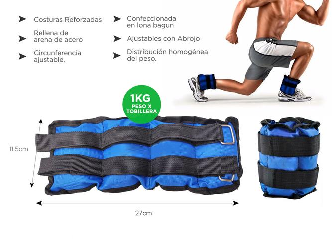 Kit Colchoneta Gadnic Fit + Bandas de Resistencia + Tobilleras 1Kg - 5