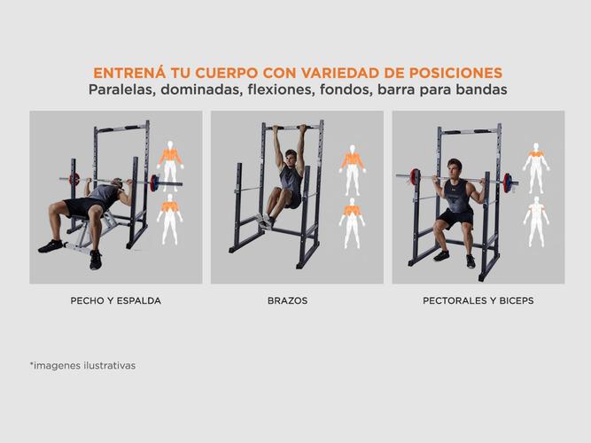 Rack Sentadillas Dominadas Profesional Plegable Gadnic - 3