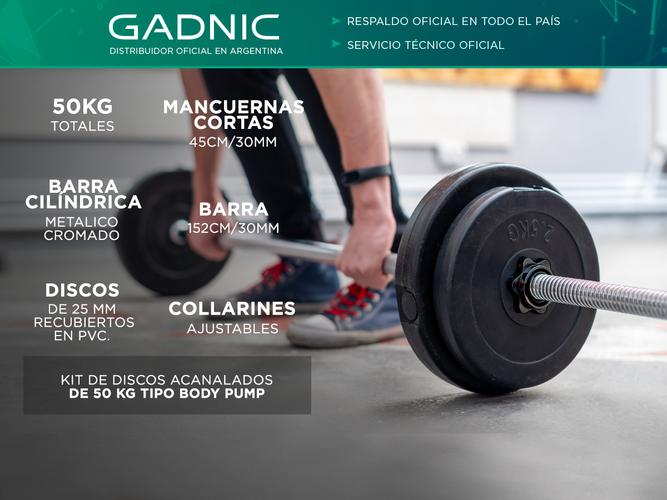 Kit Discos Recubiertos PVC Gadnic 50kg Totales - 1