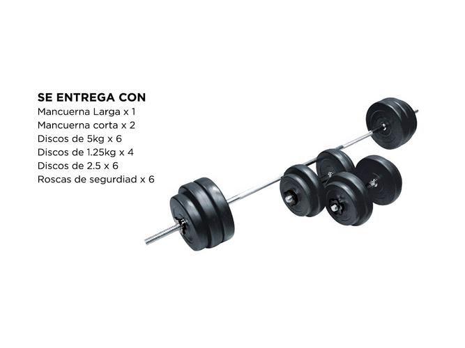 Kit Discos Recubiertos PVC Gadnic 50kg Totales - 5
