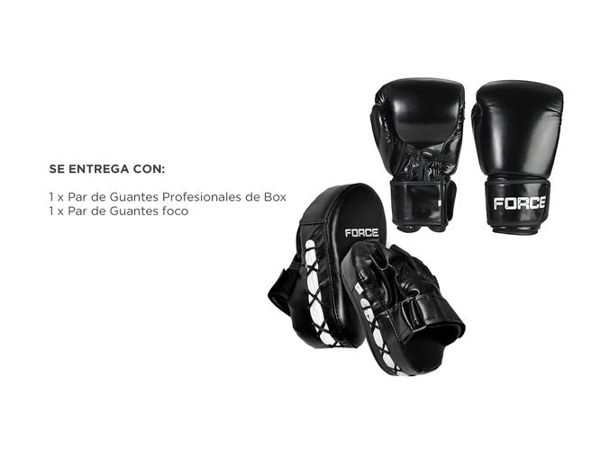 Kit Box Gadnic Guantes de Boxeo Mas Guantes Foco de Boxeo Manoplas Curvo Pro - 6