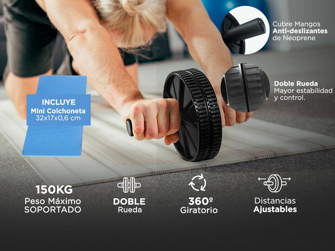 Kit Entrenamiento Ruedas Abs + Soga + Bandas Elasticas - 2