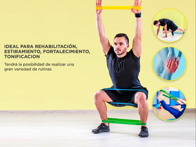 Kit Entrenamiento Ruedas Abs + Soga + Bandas Elasticas - 3