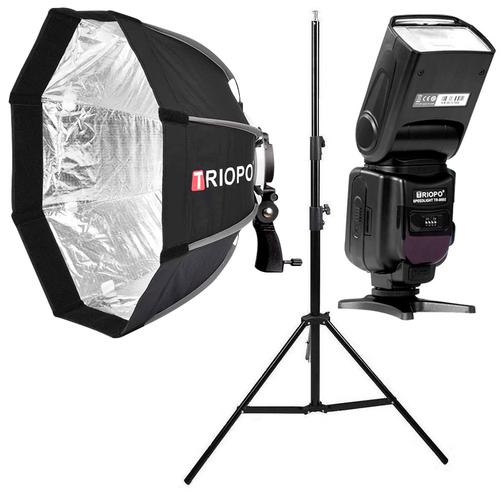 Kit Flash Triopo TR-950 Hexa Soft Box 55 cm - 0
