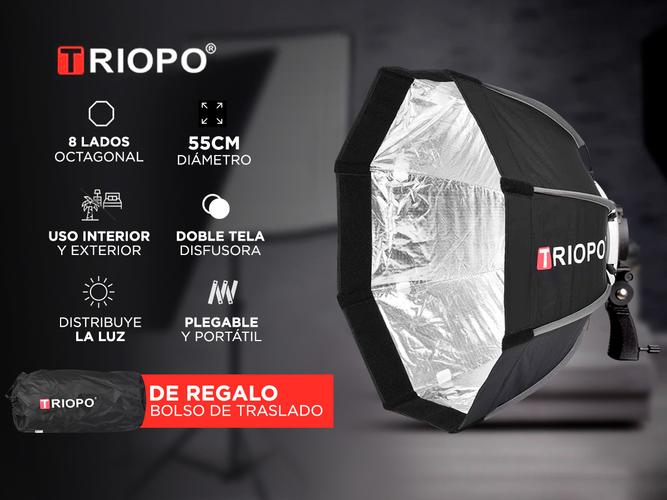 Kit Flash Triopo TR-950 Hexa Soft Box 55 cm - 2