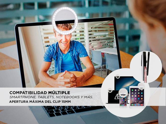 Kit Selfie Aro de Luz Led + Tripode Celular 17cm Gadnic - 2