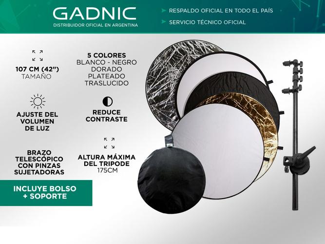 Kit Pantalla Reflectora 5 en 1 + Soporte  - 1