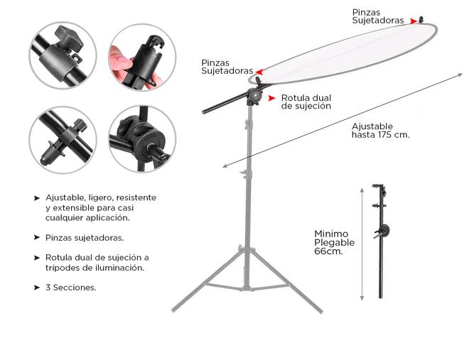 Kit Pantalla Reflectora 5 en 1 + Soporte  - 4
