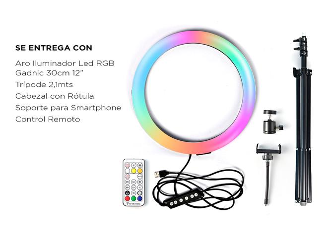 Aro de Luz Led Rgb Gadnic 30cm 12 - 6