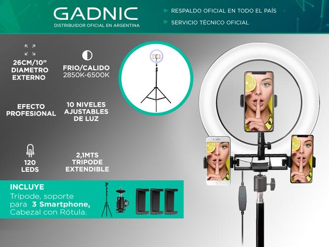 Aro Iluminador Led Gadnic 26cm 10 - 1