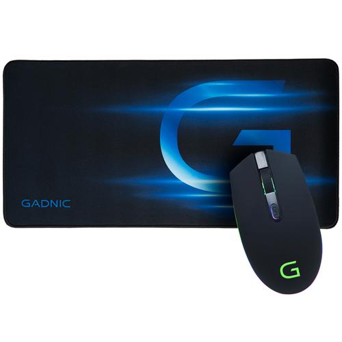Kit Gamer Mouse RGB M3 Shoot Usb Gadnic + Mousepad Extra Large Speed Gadnic - 0