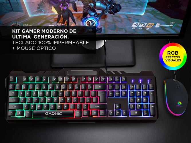 Kit Gamer Teclado y Mouse Gamer RGB Auricular Gamer  para Juegos - 2