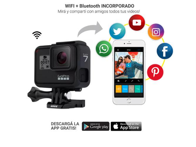 Cámara Deportiva GoPro Hero 7 Black + MicroSD Gadnic 64GB - 3