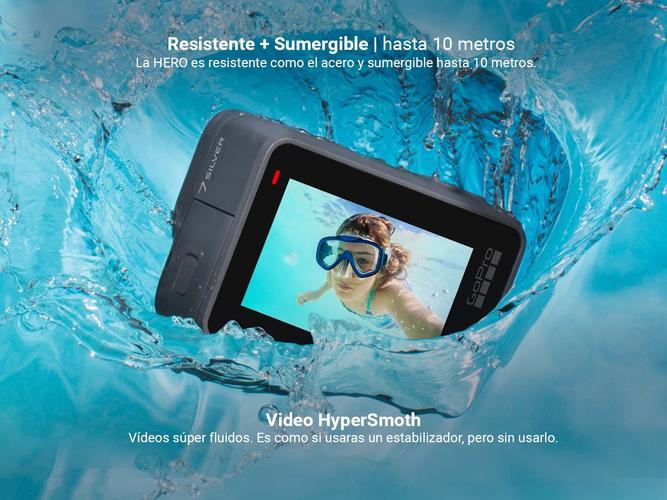 Cámara Gopro Hero 7 Silver 4k + MicroSD Gadnic 32GB - 4