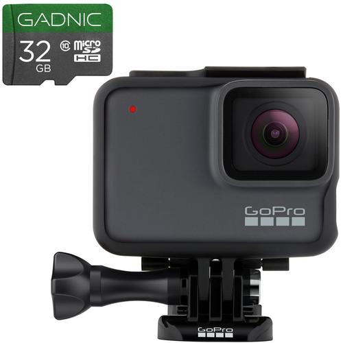 Cámara Gopro Hero 7 Silver 4k + MicroSD Gadnic 32GB - 0