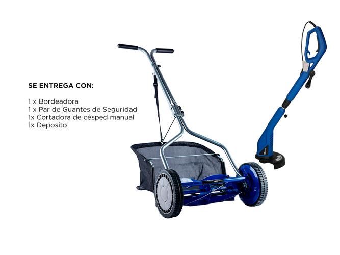 Kit jardineria Gadnic Bordeadora + Cortadora de Pasto - 6