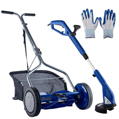 Cortadora de Cesped Gadnic Manual Helicodial + Bordeadora Eléctrica Mower350 - 0