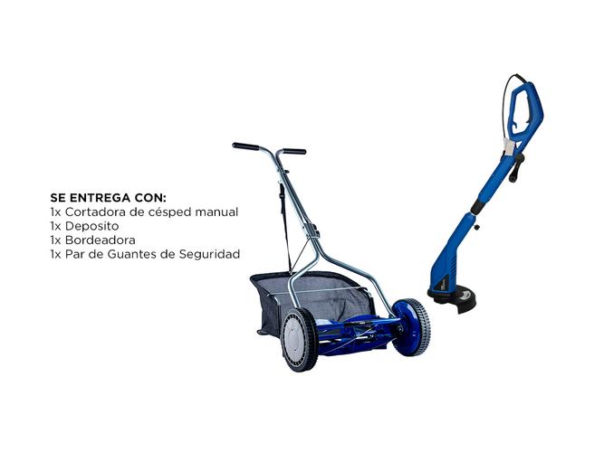 Cortadora de Cesped Gadnic Manual Helicodial + Bordeadora Eléctrica Mower350 - 6