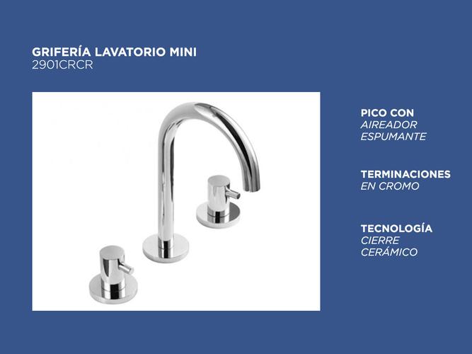 Grifería Hidromet Mini Kit Baño Completo Cierre Cerámico Lavatorio Bidet y Ducha - 2