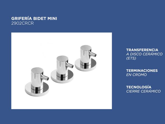 Grifería Hidromet Mini Kit Baño Completo Cierre Cerámico Lavatorio Bidet y Ducha - 3