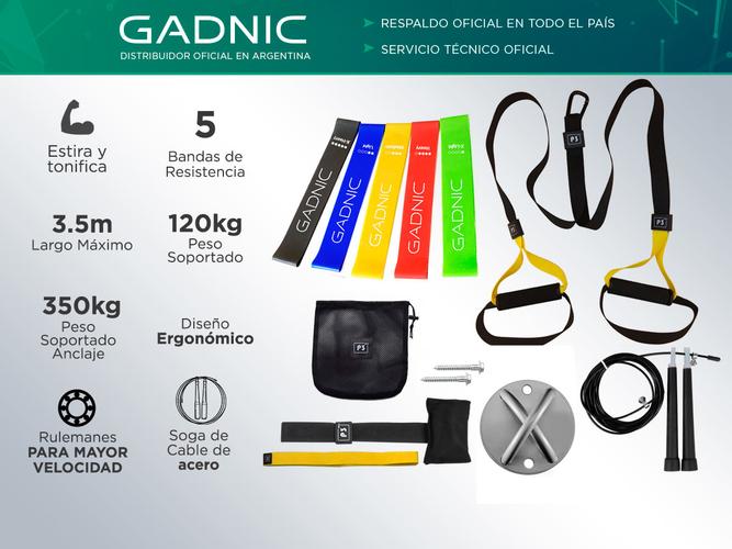Kit Banda De Suspension Gadnic + Soga + Bandas + Anclaje - 1