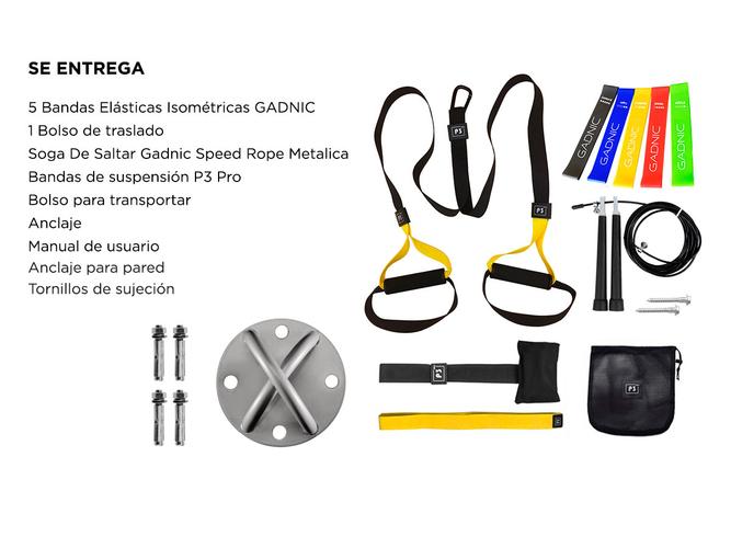 Kit Banda De Suspension Gadnic + Soga + Bandas + Anclaje - 6