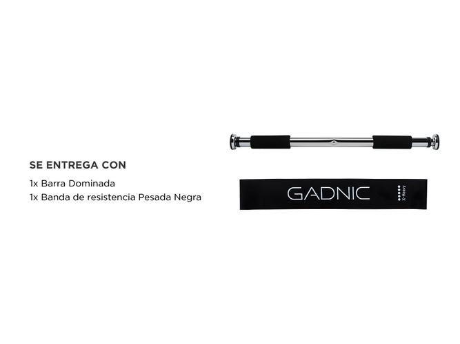 Kit Gadnic Barra de Dominadas  Banda Elástica de Resistencia - 6