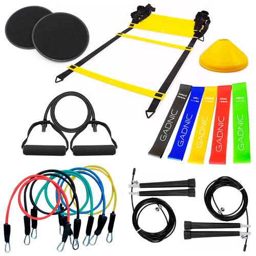 Kit de Entrenamiento Funcional Gadnic Bandas + Sogas + Platos - 0