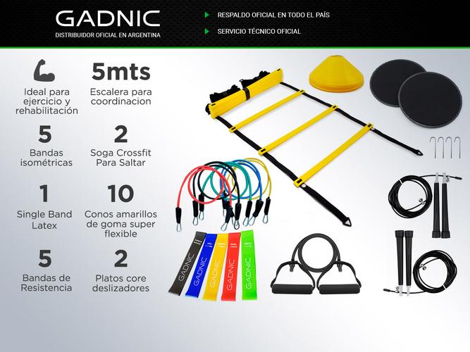 Kit de Entrenamiento Funcional Gadnic Bandas + Sogas + Platos - 1
