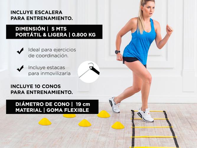 Kit de Entrenamiento Funcional Gadnic Bandas + Sogas + Platos - 2