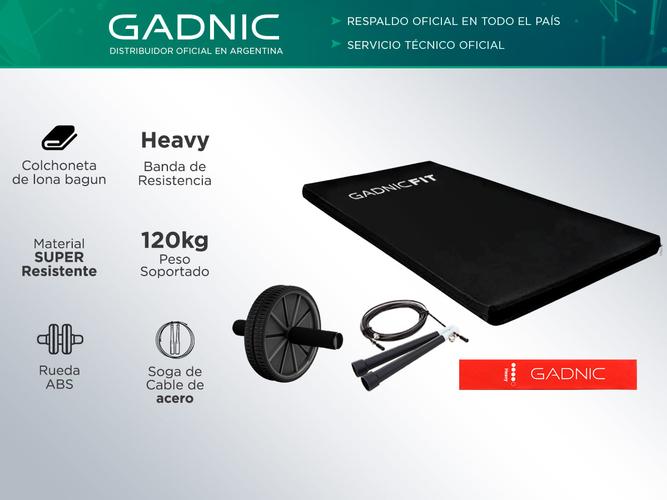 Colchoneta Gadnic Fit Profesional + Banda + Rueda Abs + Soga - 1