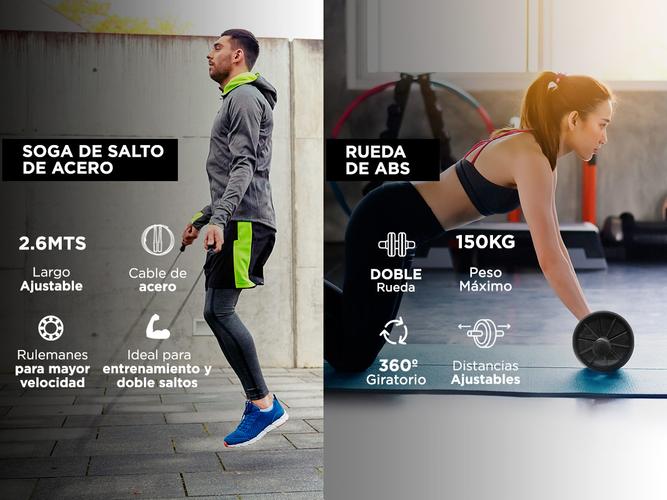 Colchoneta Gadnic Fit Profesional + Banda De Suspension + Rueda Abs + Bandas + Anclaje - 4