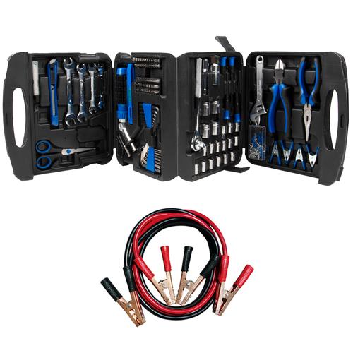 Kit De Set De Herramientas 189 Piezas Y Cable Puente 800Ah Gadnic - 0