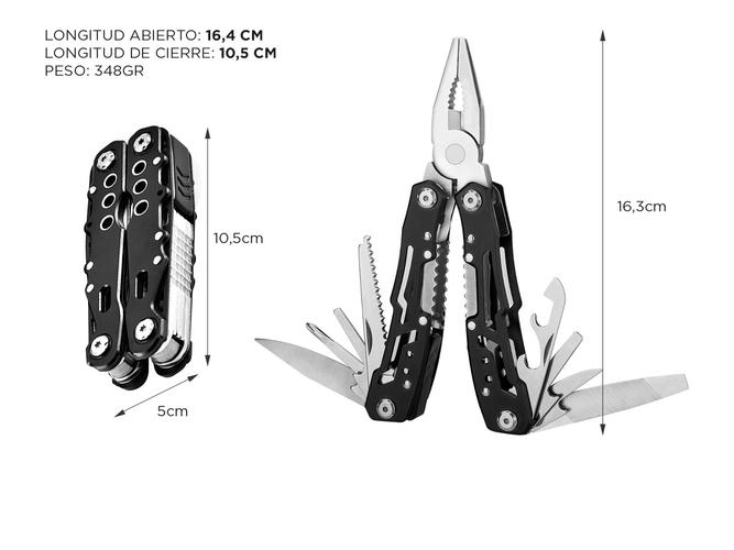 Pinza Multiherramienta Gadnic Alicate Navaja Multitool Camping - 4