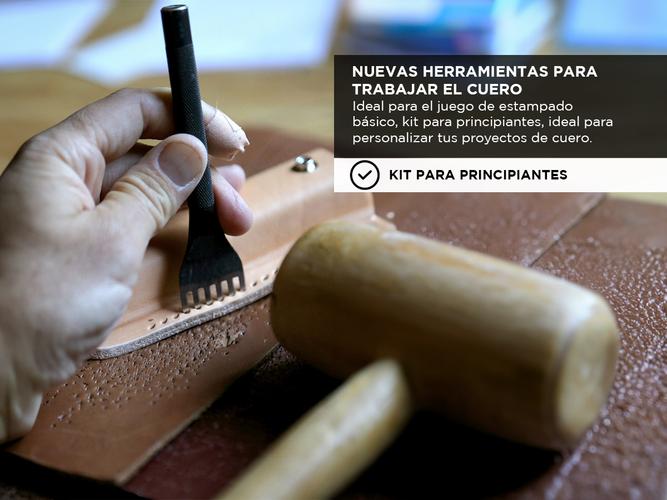 Herramientas Para Talabarteria Gadnic Cuero Kit Artesania Manual - 2