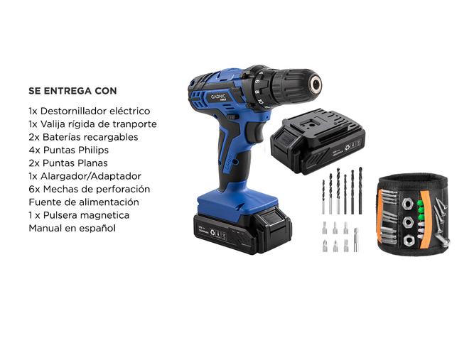 Kit Pulsera Magnetica Para Herramientas + Destornillador Gadnic Eléctrico 12V  - 6