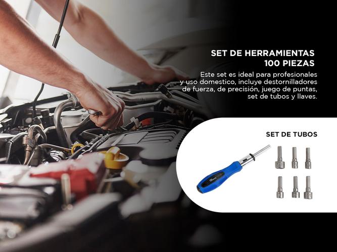 Kit de Herramientas Gadnic 100 Piezas Destornilladores + Base Organizadora - 4