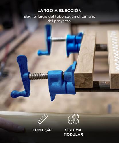 Prensa Sargento Gadnic Para Tubo de 3/4 - 2