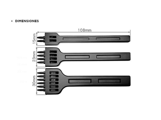 Kit Herramientas Para Talaberteria Gadnic Tenedores Marcadores - 4