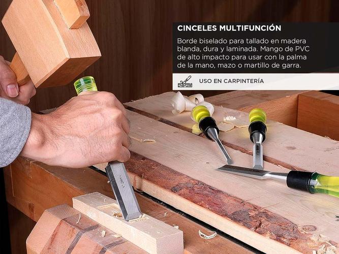 Juego de Cinceles de Madera Gadnic 4 Piezas - 2