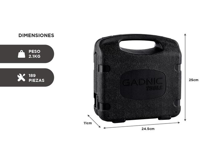Juego Set de Herramientas Gadnic TS200 189pcs - 3