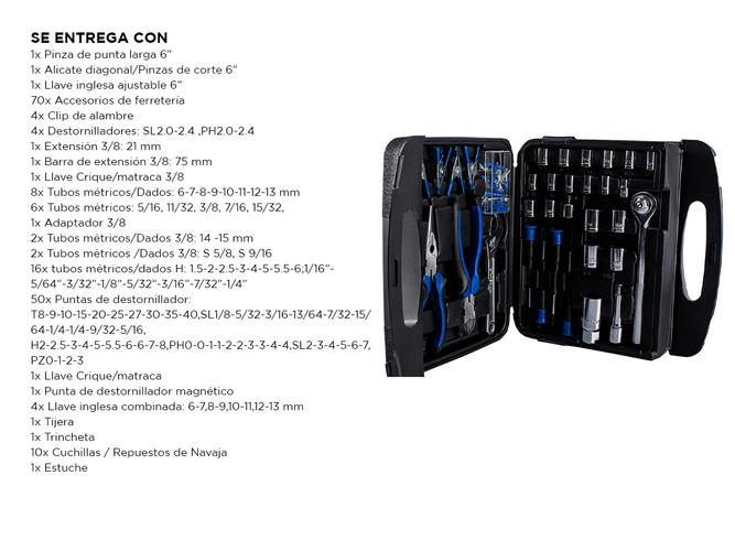 Juego Set de Herramientas Gadnic TS200 189pcs - 4